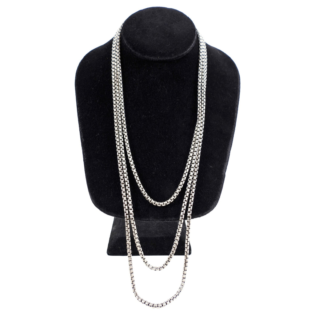 David Yurman Sterling Silver Extra Long Cable Necklace - 72"