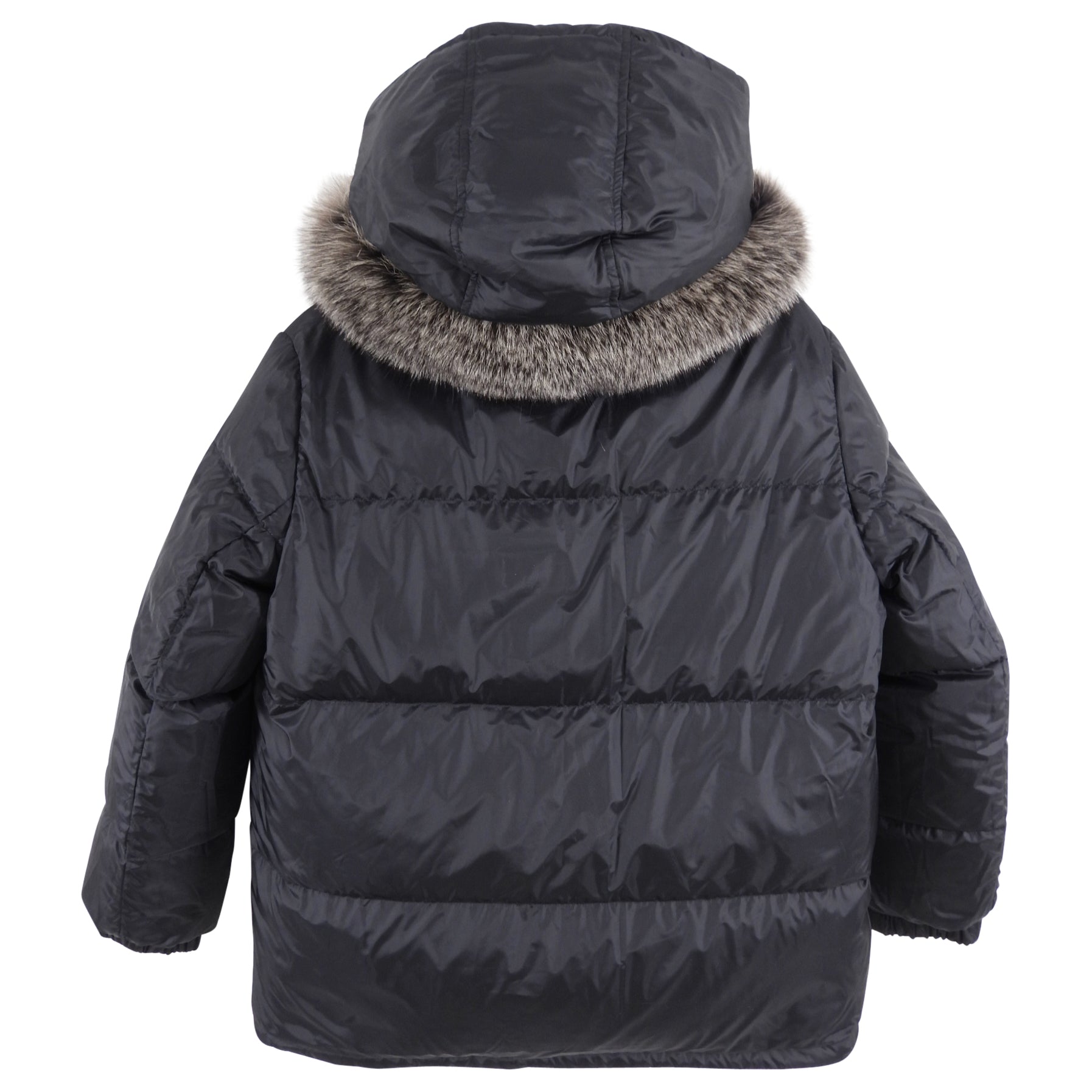 Yves Salomon Army Reversible Gold Black Metallic Parka - S / 6