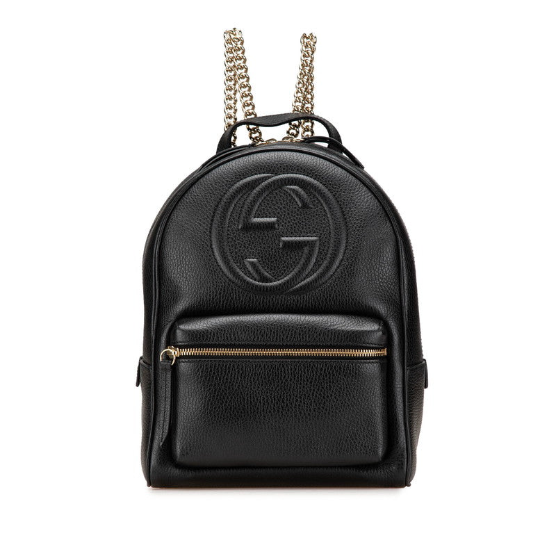 Gucci Soho Interlocking G Leather Backpack