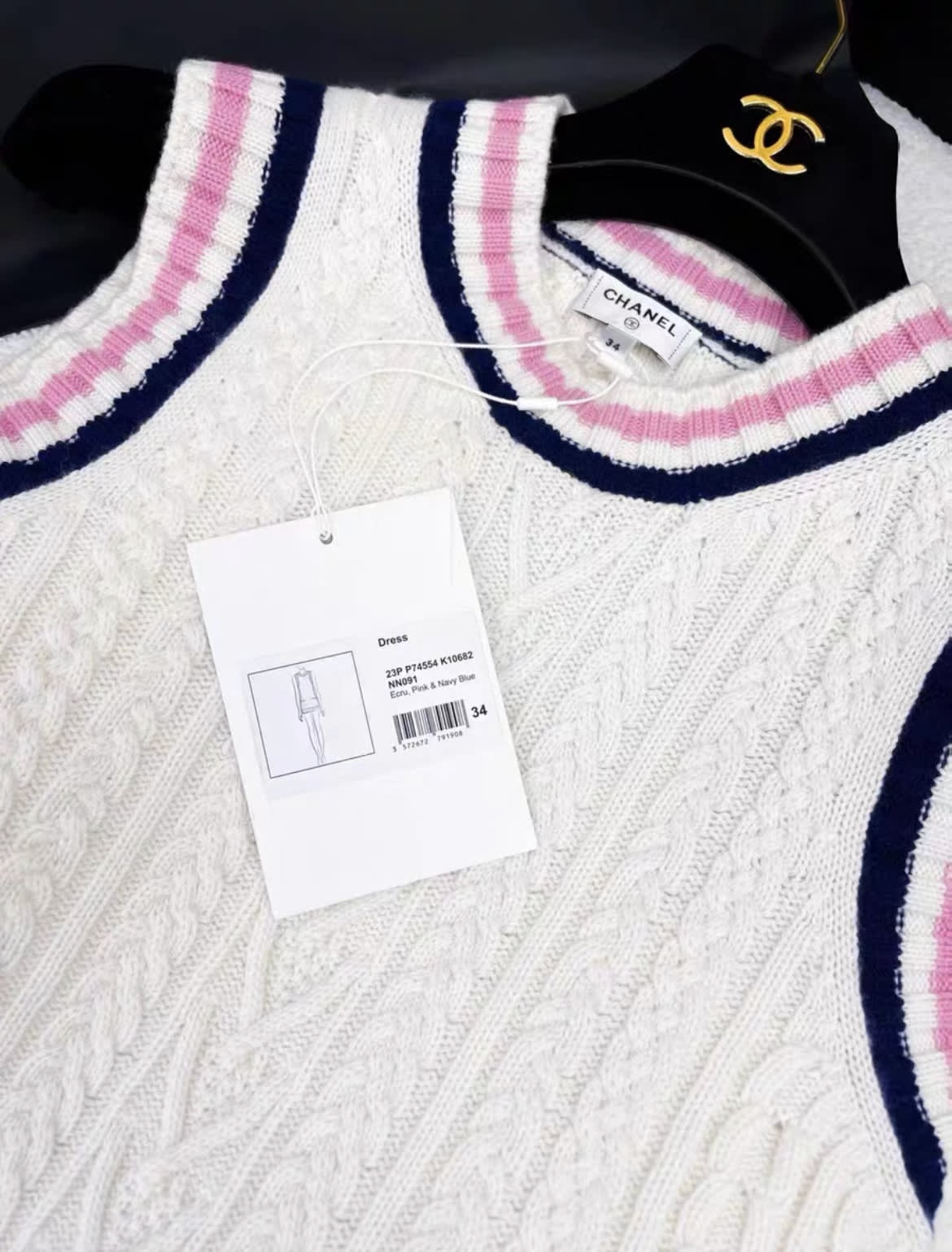 Chanel 23P RTW Tennis Knit Dress