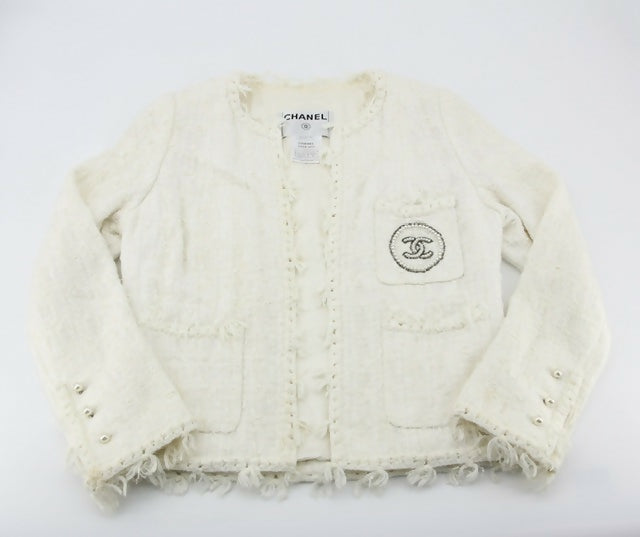 Chanel Vintage 2004 Cruise Ensemble Collarless Jacket