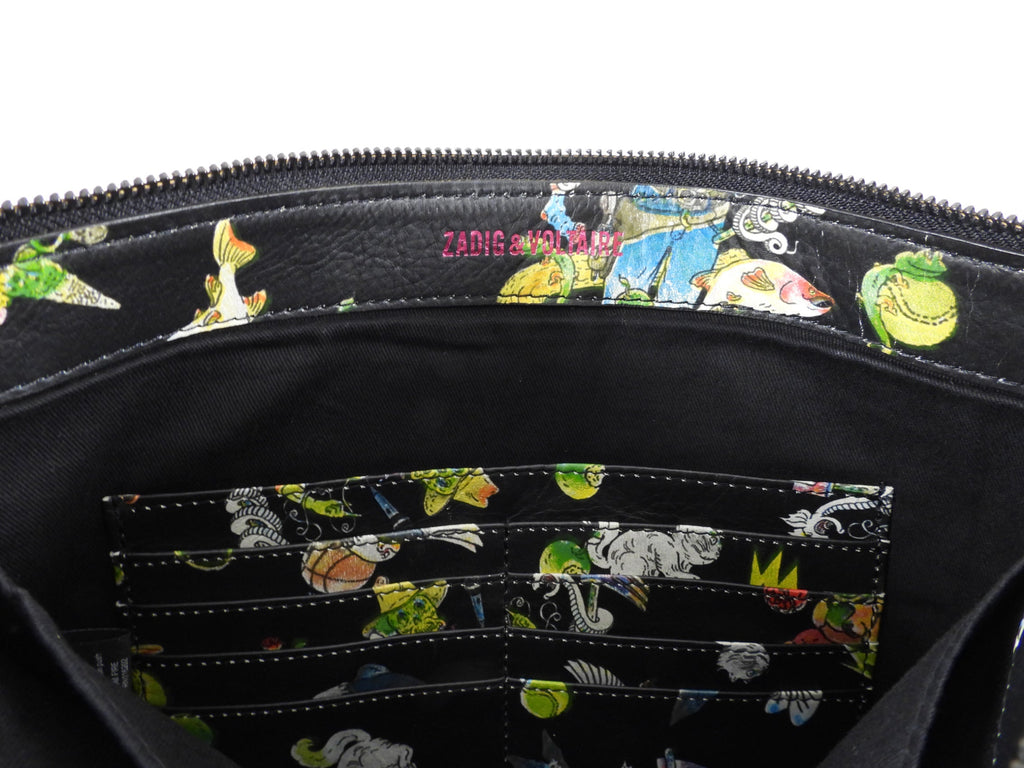 Zadig & Voltaire Novelty Print Leather Crossbody Bag