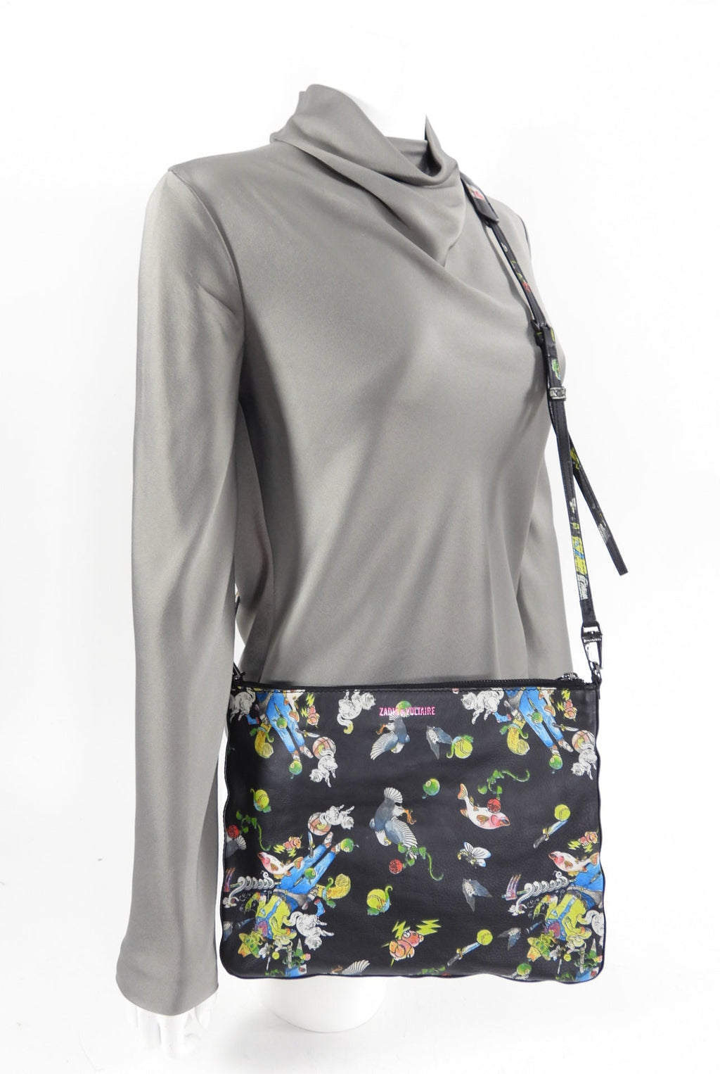 Zadig & Voltaire Novelty Print Leather Crossbody Bag