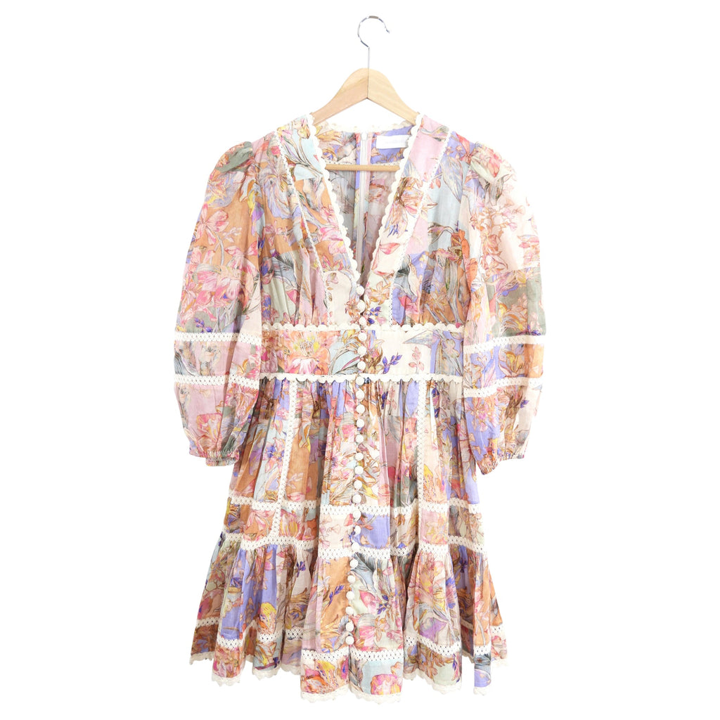 Zimmermann Cira Lantern Mini Dress - FR40 / M