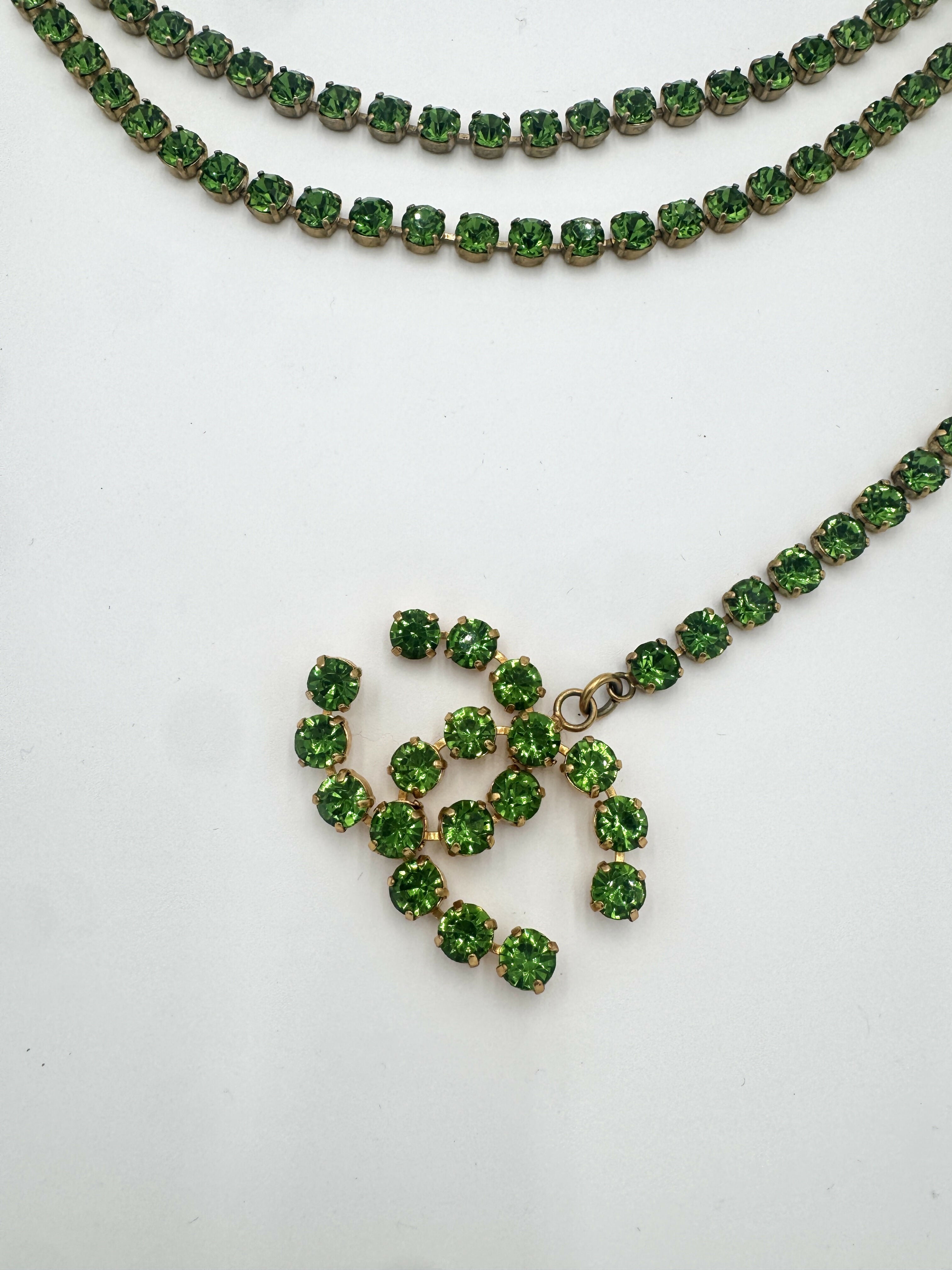 Chanel 1995 Vintage Barbie Green Dangle Belt