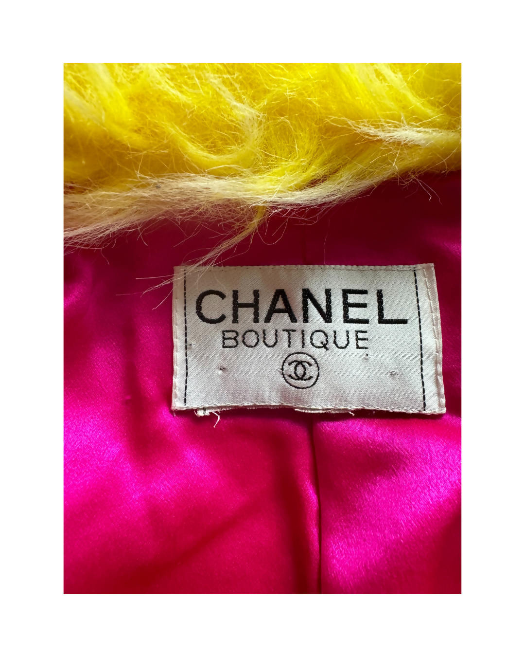 Chanel Vintage 1994 Pink & Yellow Cropped Jacket