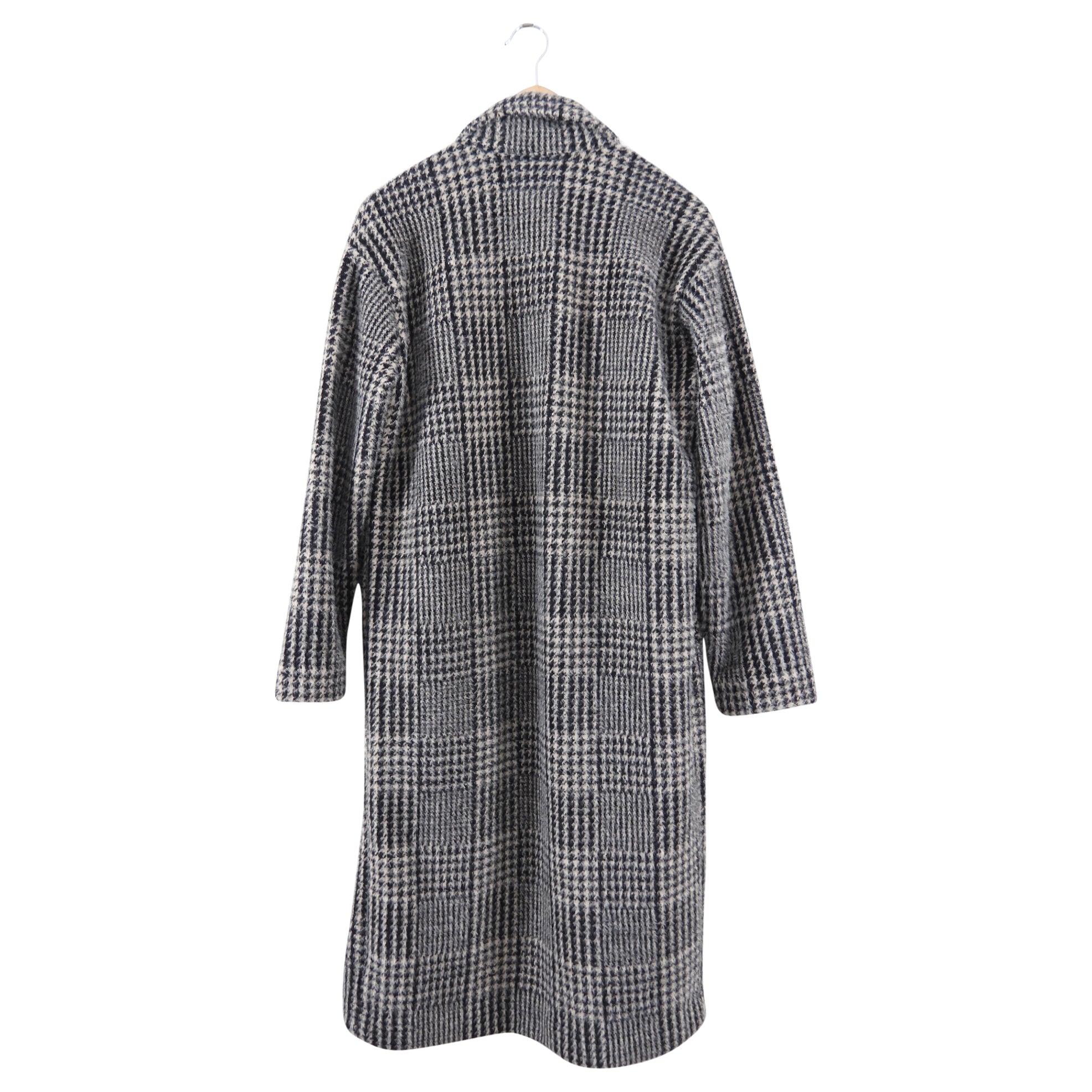 Z Supply Taupe / Black Knit Houndstooth Sweater Coat - S (4/6)
