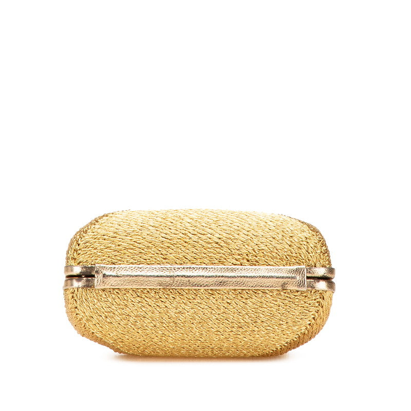 Chanel Coco Mark Glitter Canvas Shoulder Bag